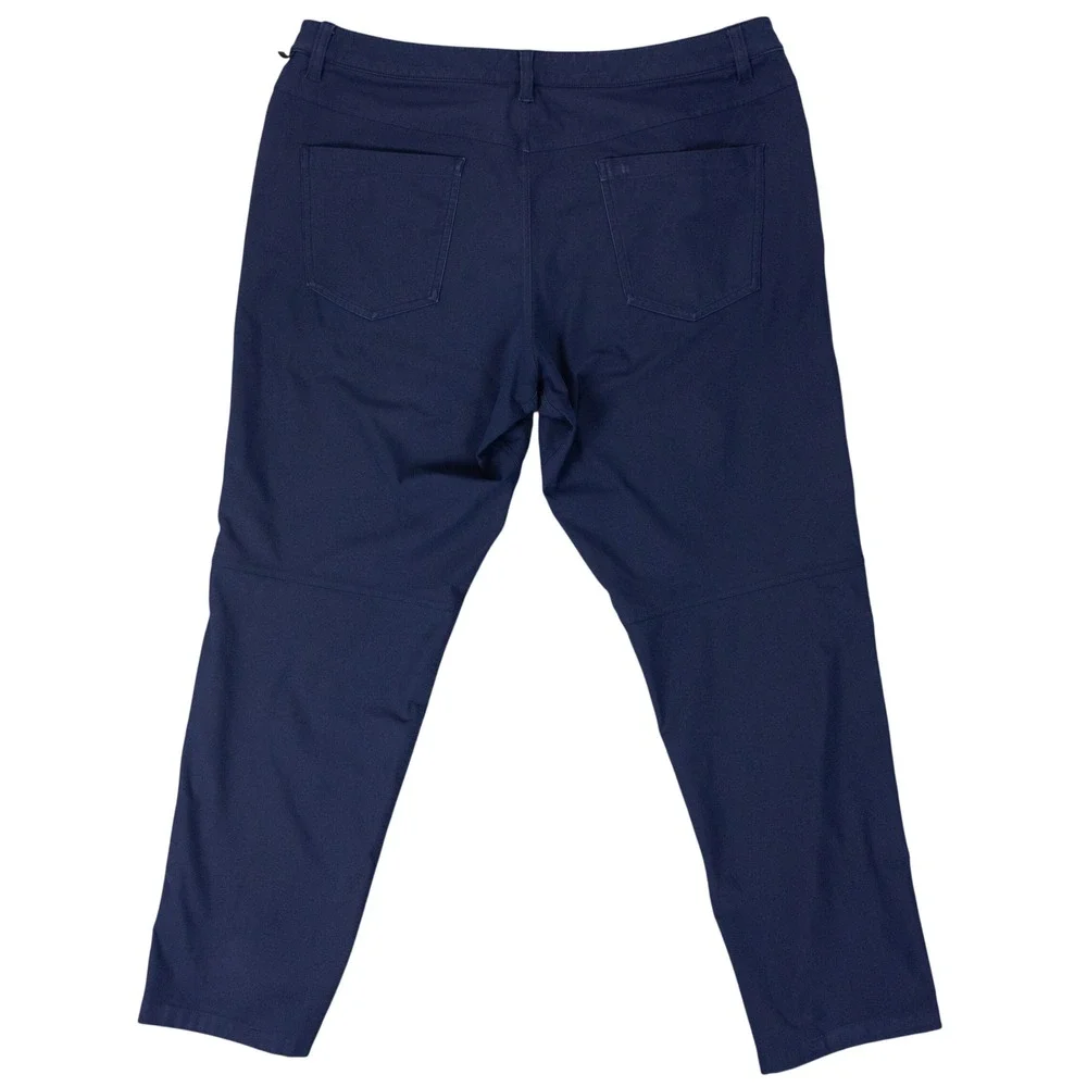 Lot of 2 Lululemon ABC Pants Classic Fit Warpstreme Mens 36 Blue Grey Tech Chino